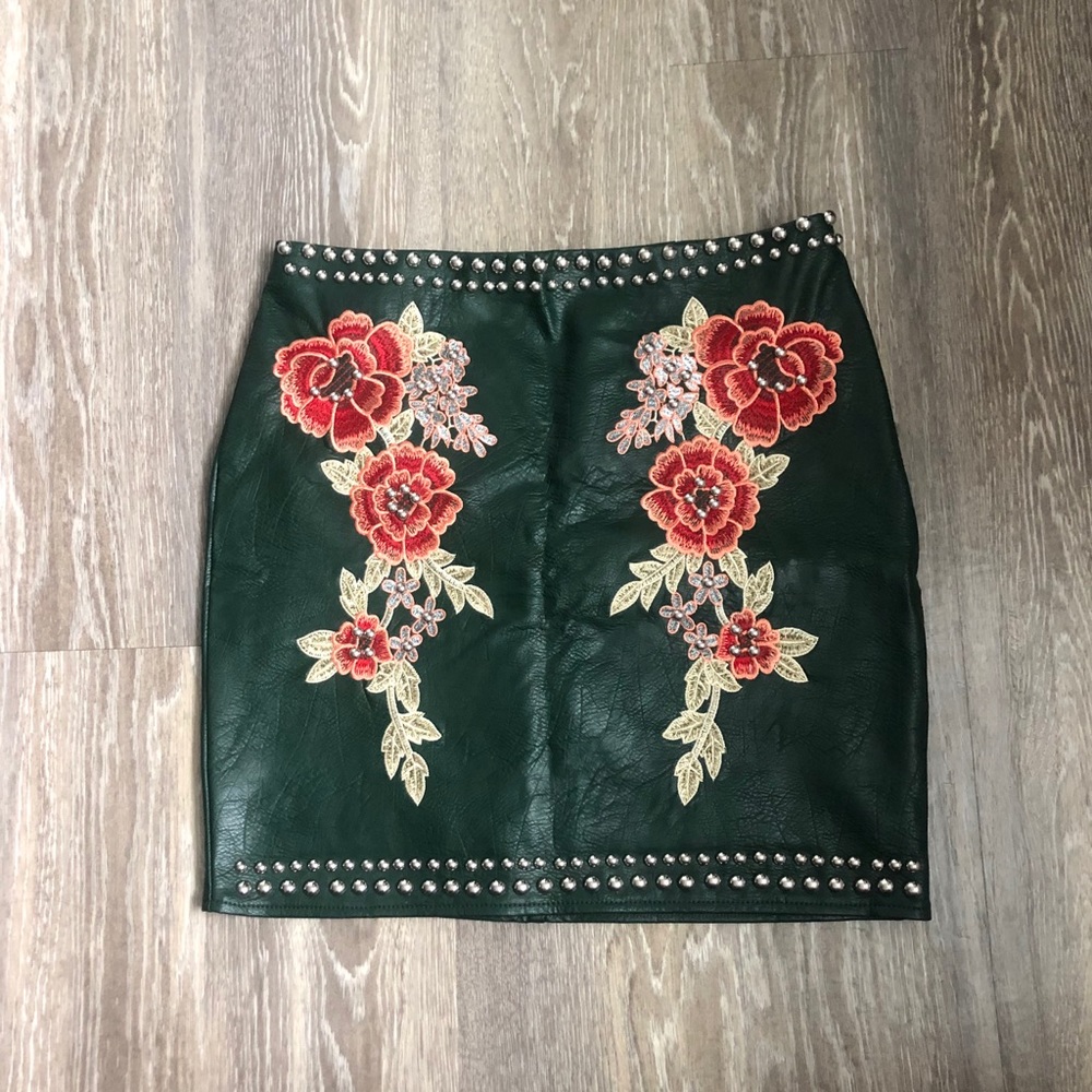 Green skirt